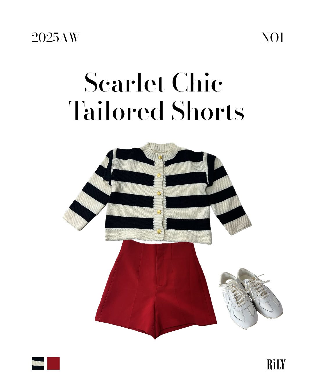 250125Scarlet Chic Tailored Shorts