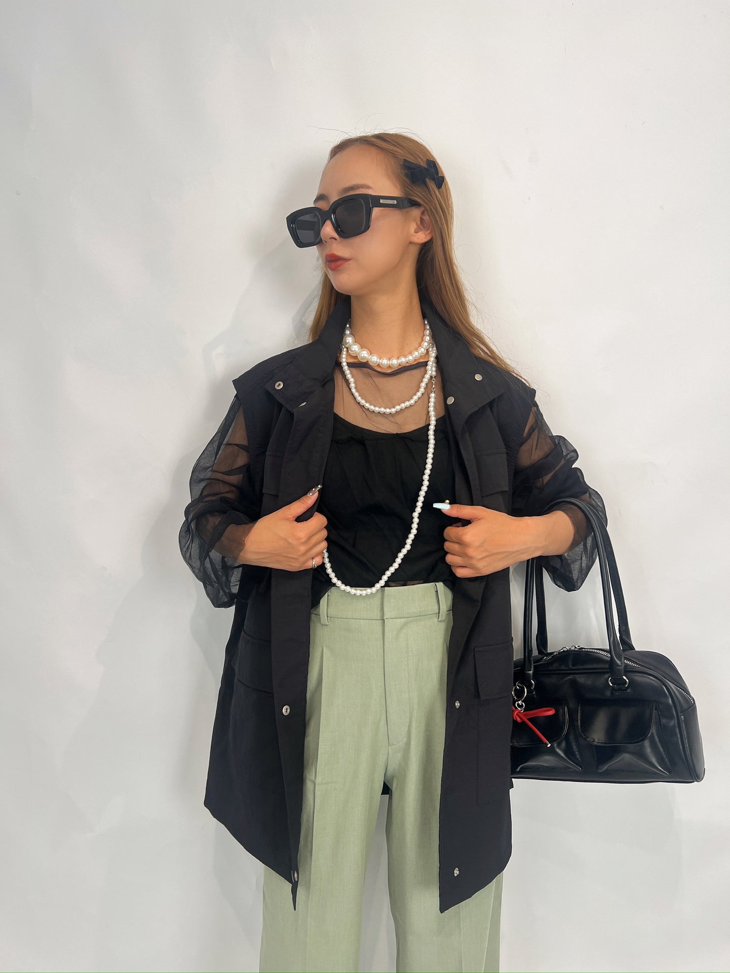 Green Tailored Slacks