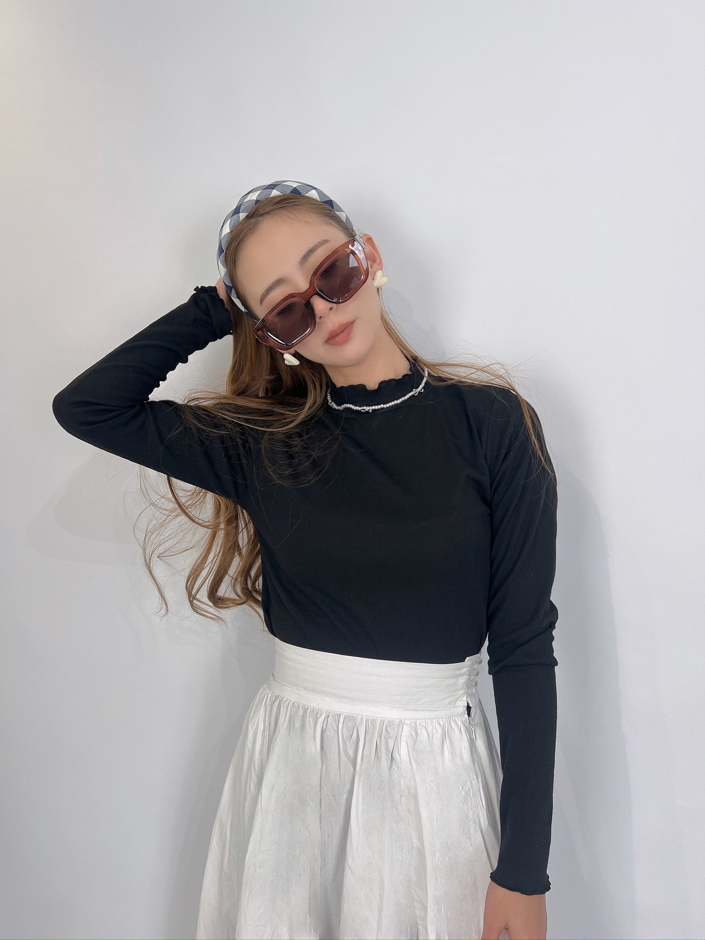 White Flare Long Skirt – Soft, Clean & Flowing
