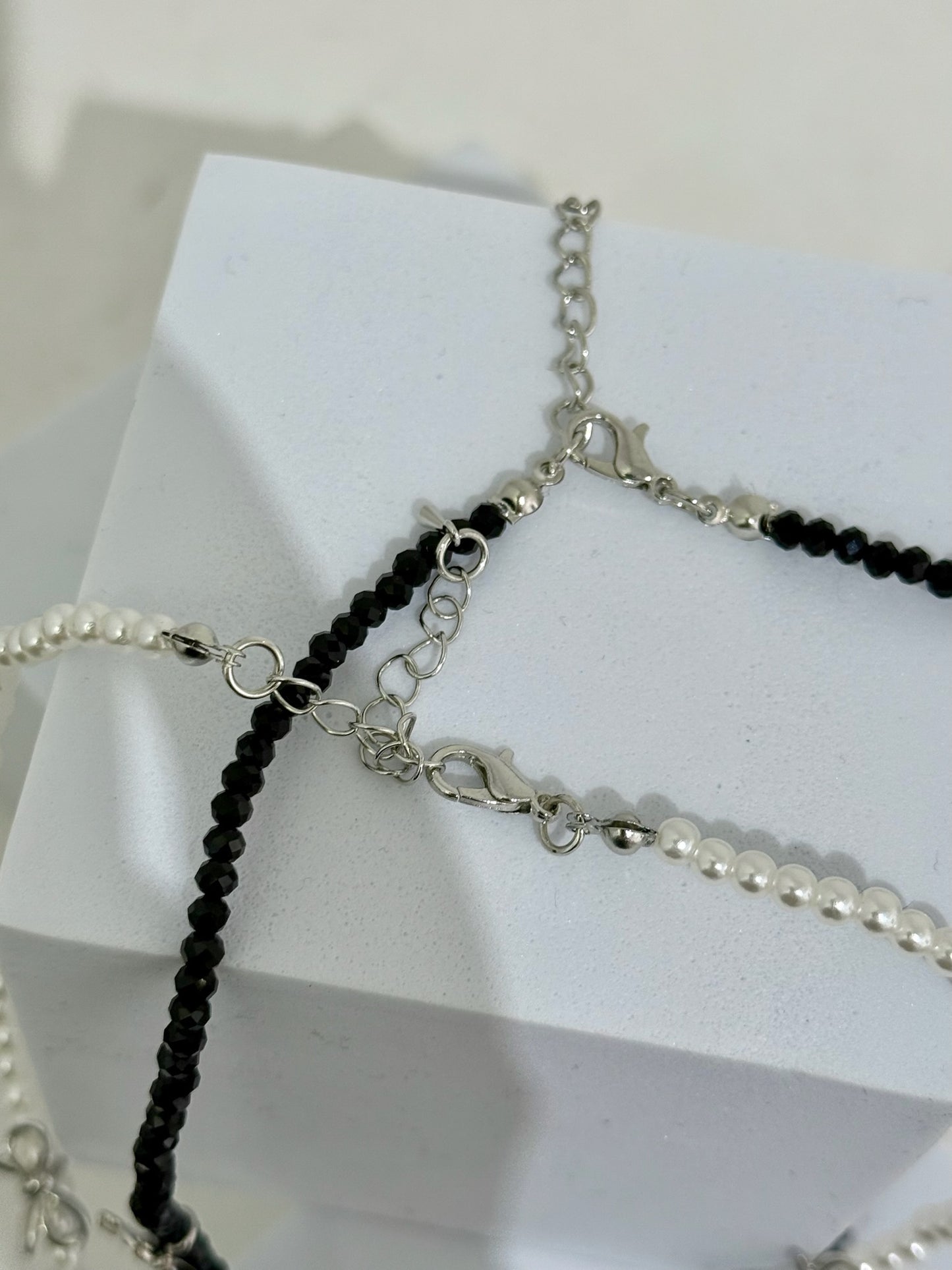 Ribbon Beaded Necklace
