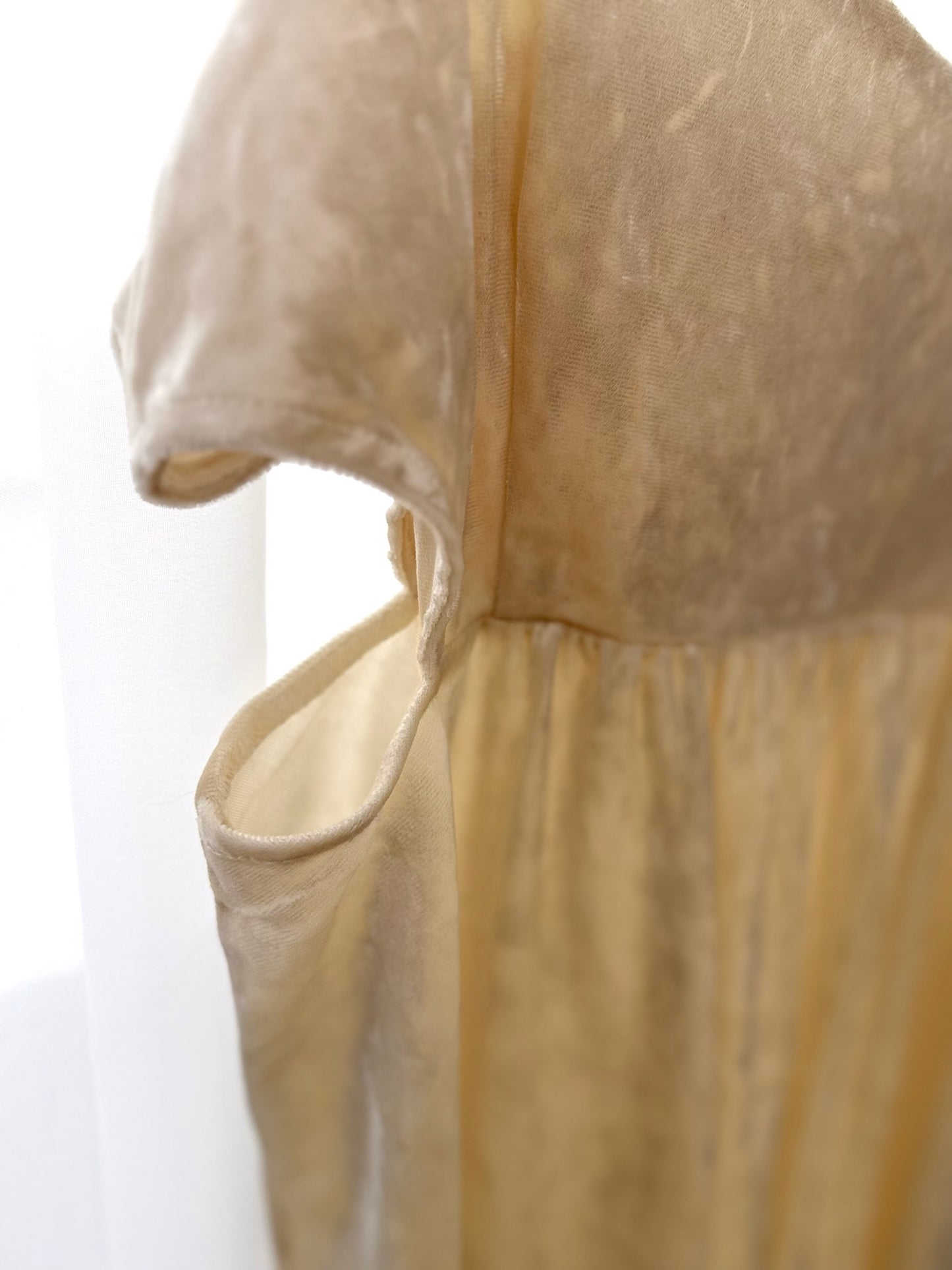 Beige Side-Cut Camisole Dress