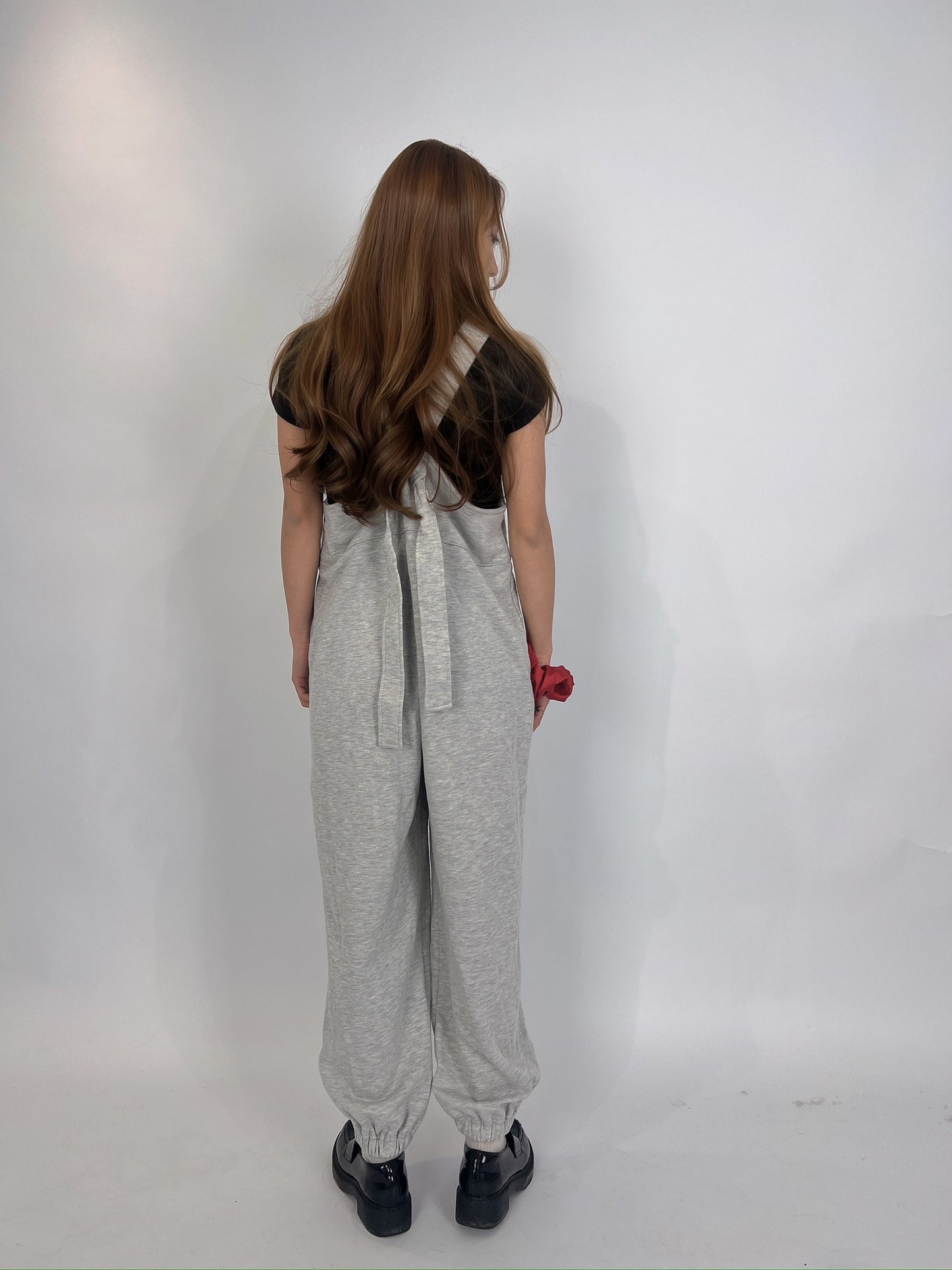Grey Sweat Jumpsuit