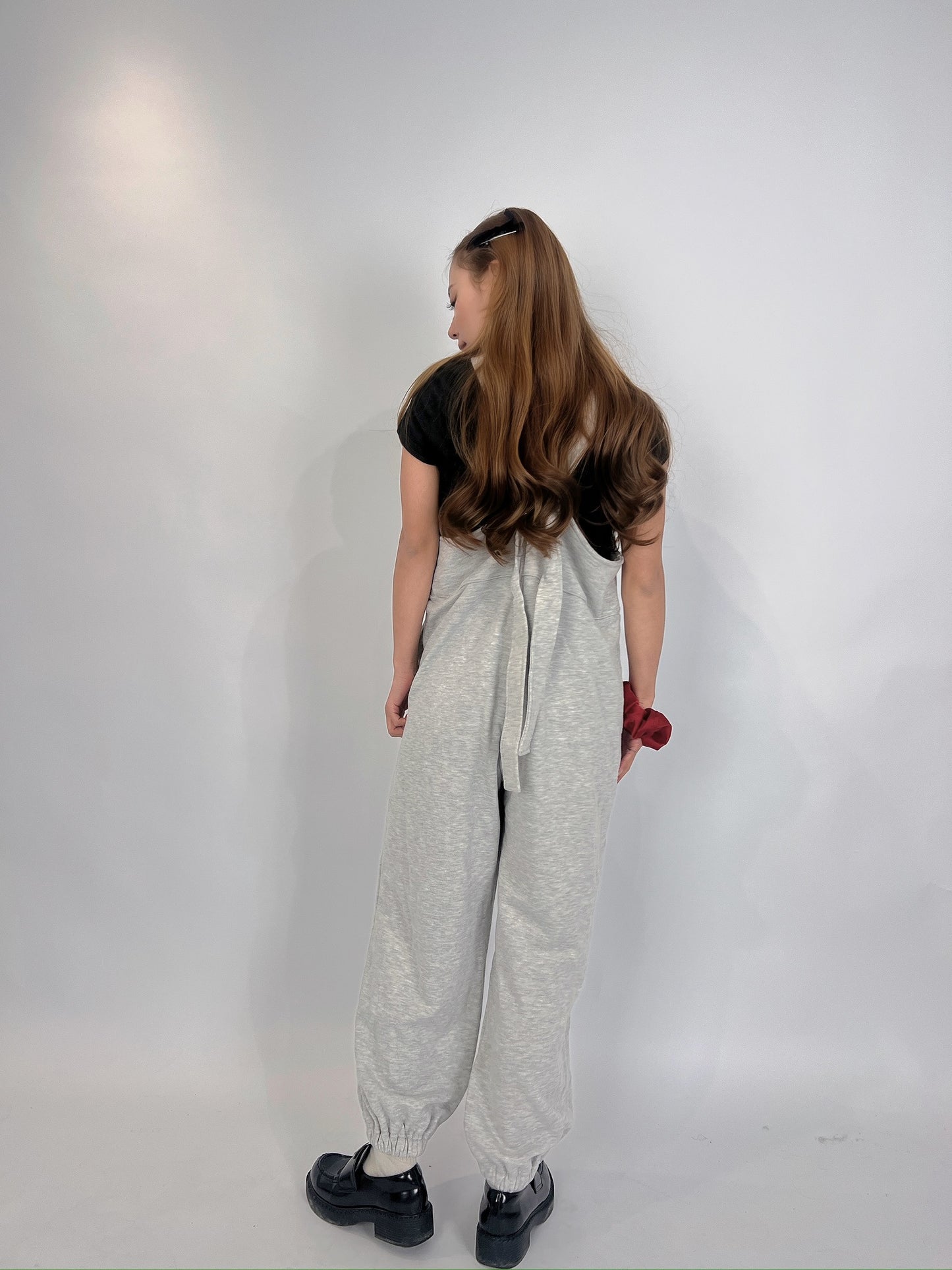 Grey Sweat Jumpsuit