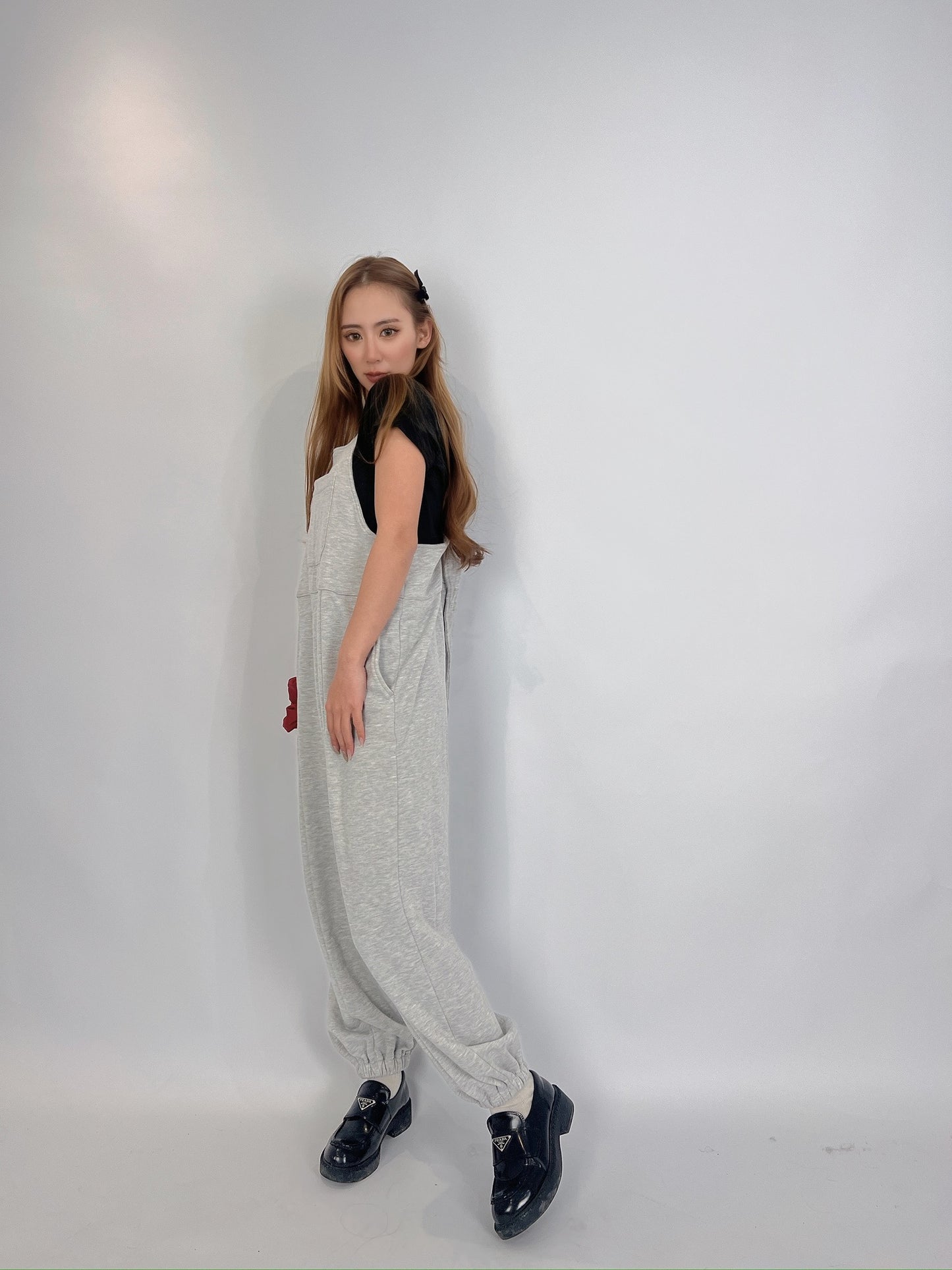 Grey Sweat Jumpsuit