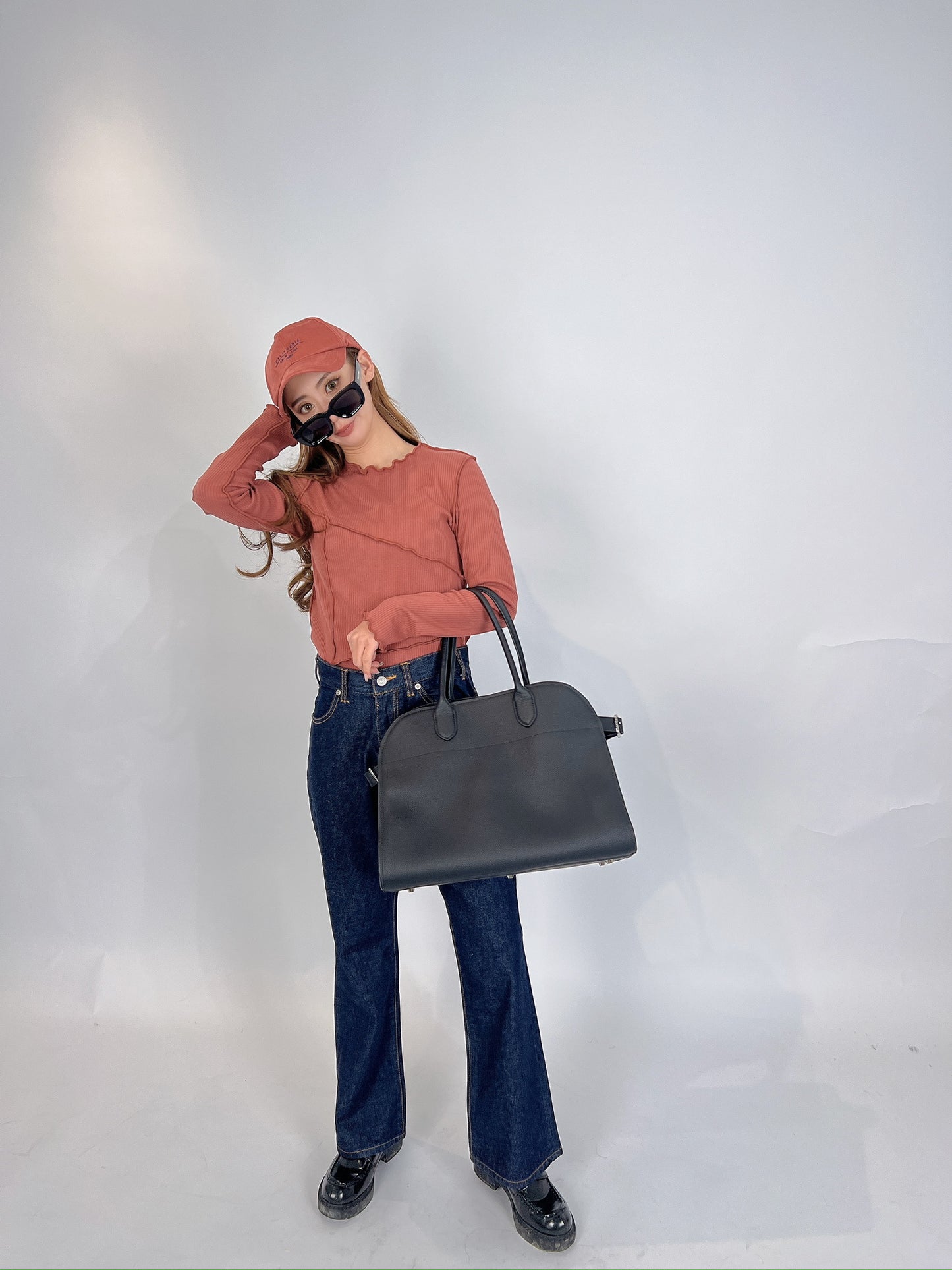 Vermilion Ribbed Top with Piping & Lettuce Edges