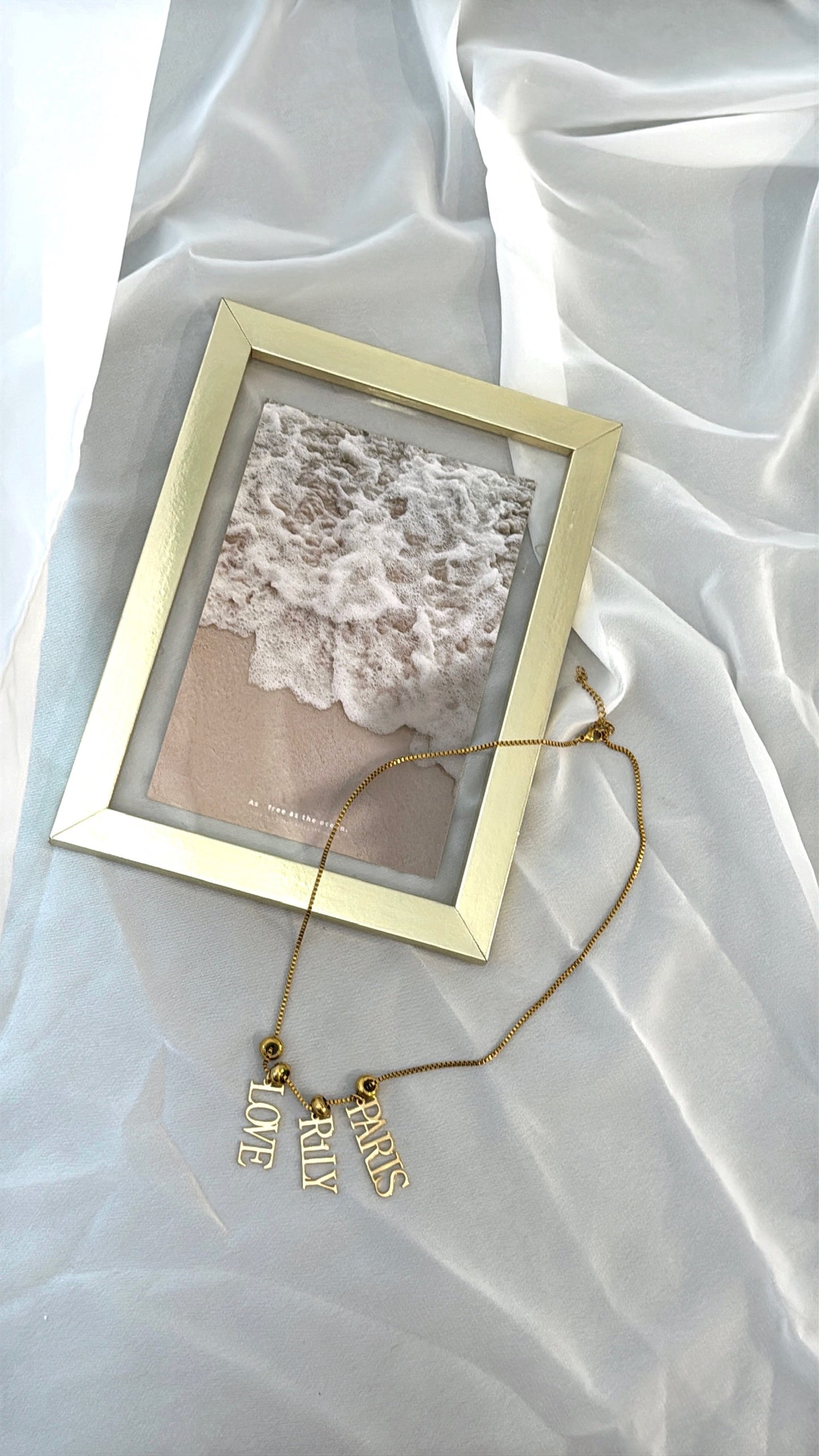 Original Gold Letter Necklace – Customizable