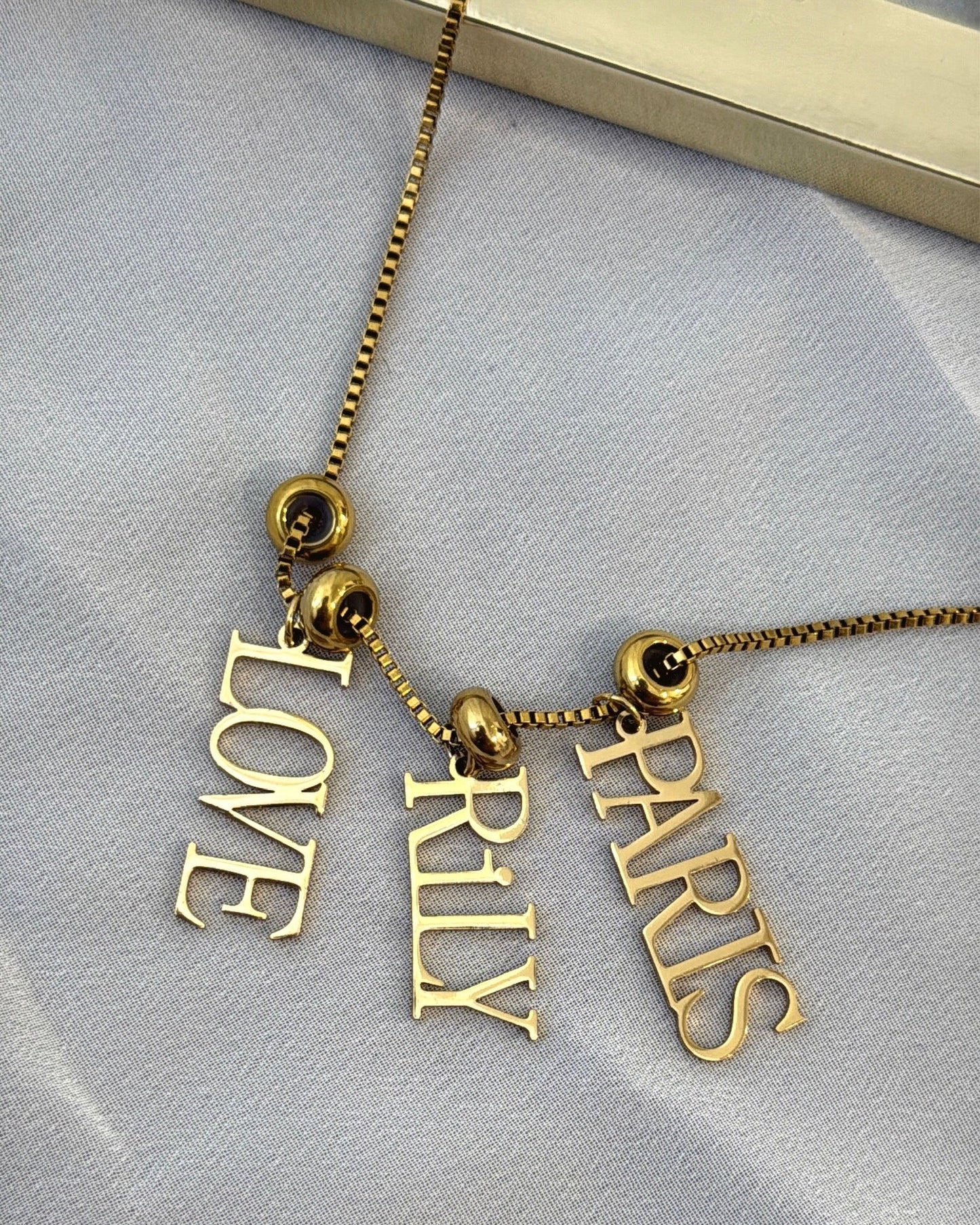 Original Gold Letter Necklace – Customizable