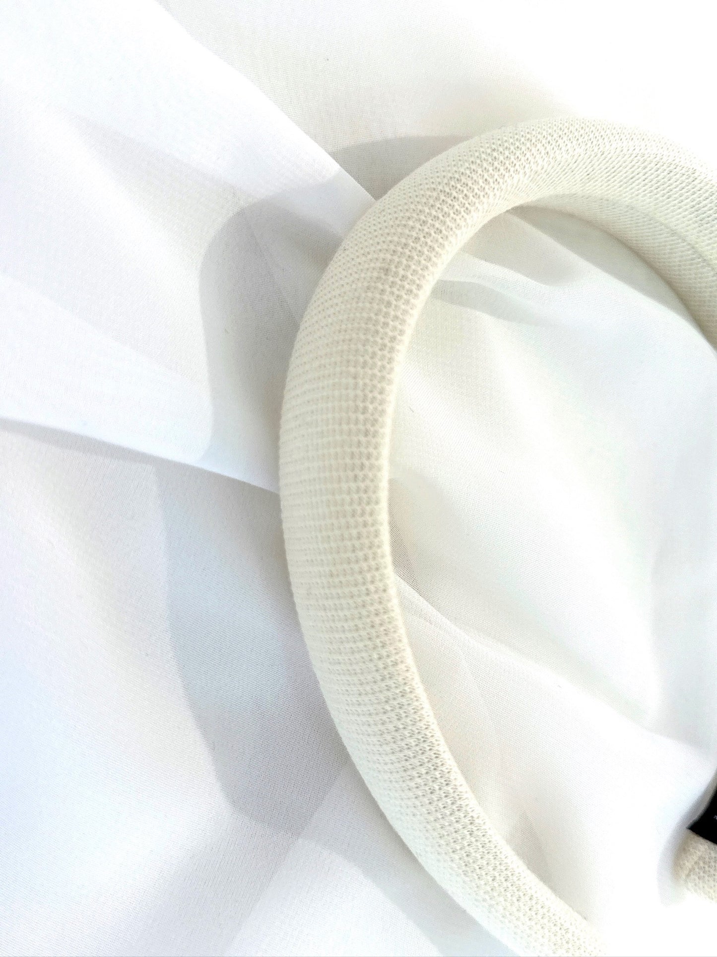 White Puff Headband