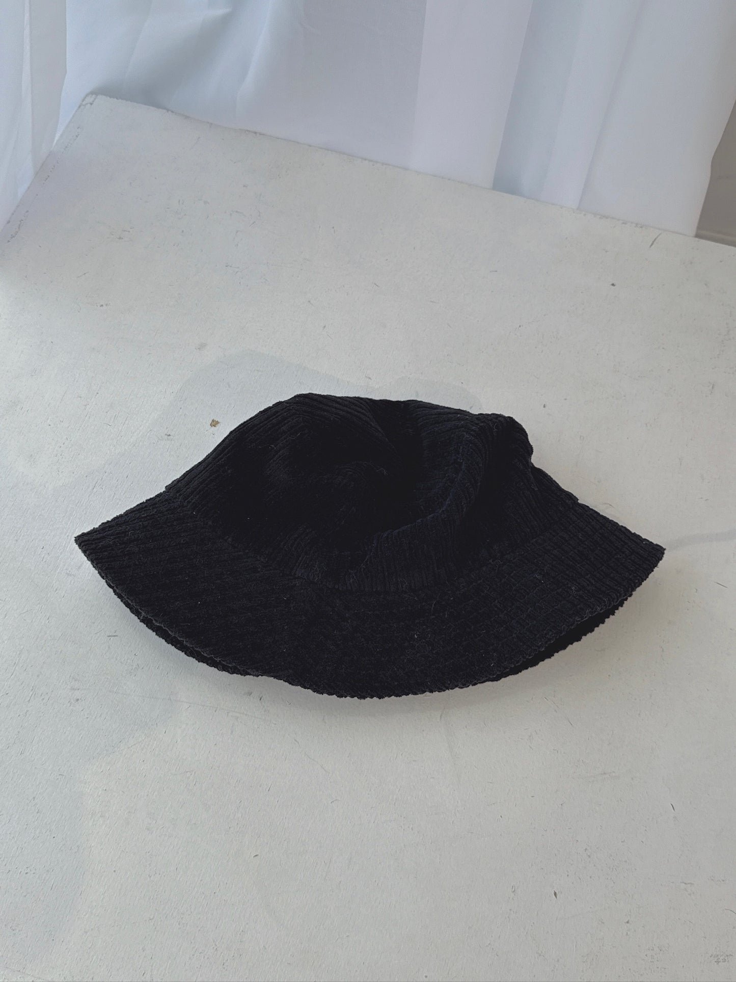 Black Suede Bucket Hat