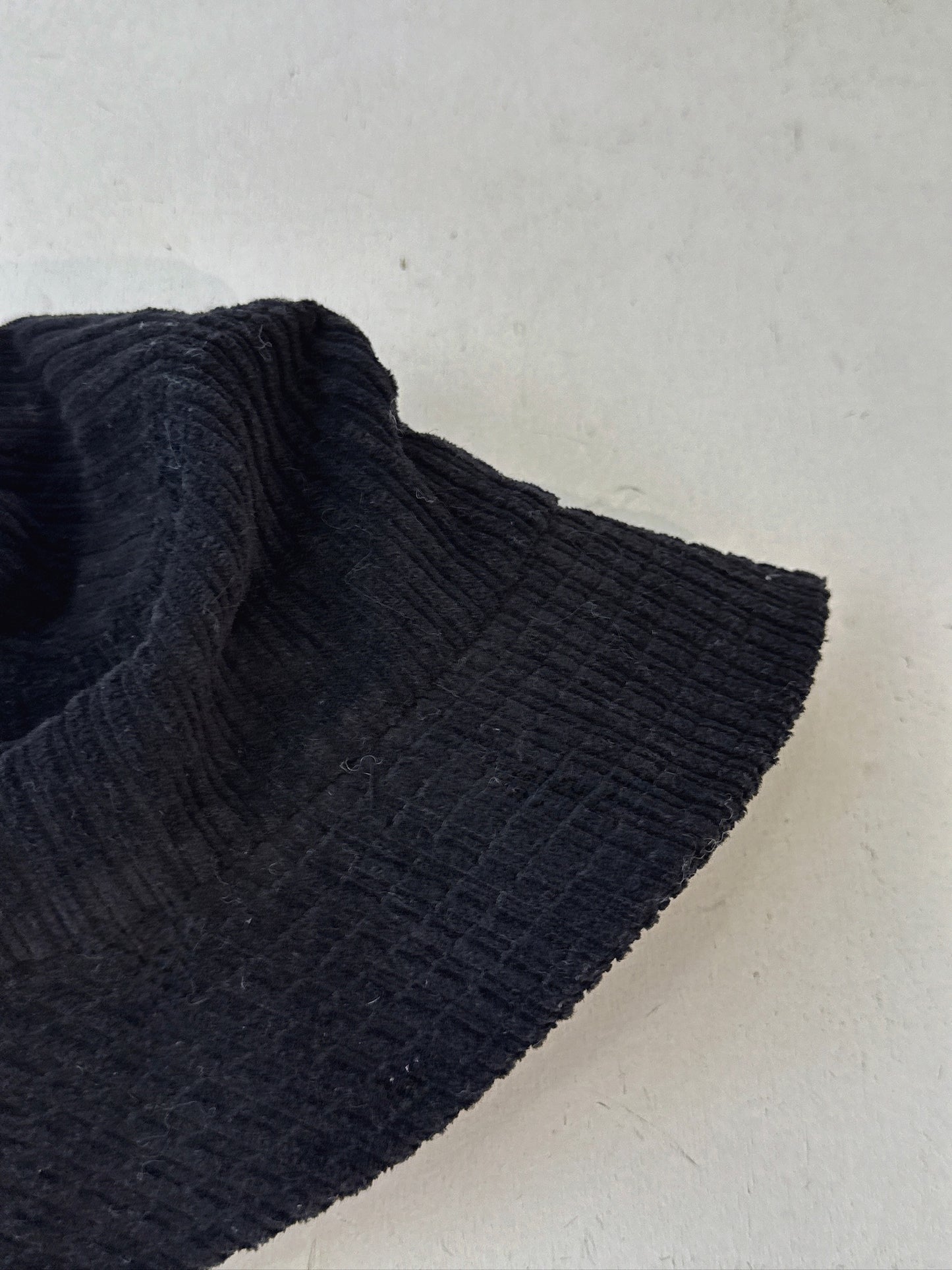 Black Suede Bucket Hat