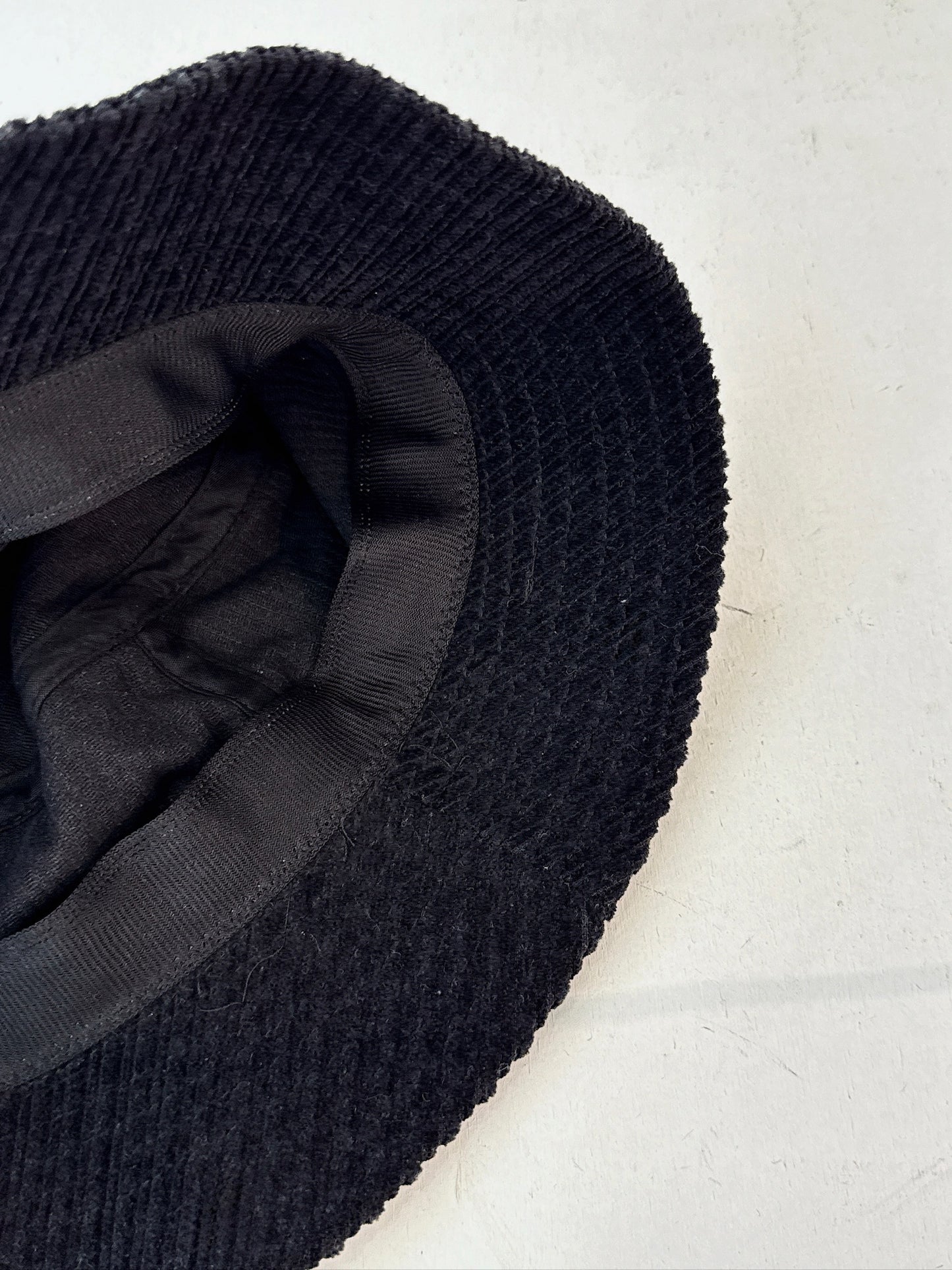 Black Suede Bucket Hat