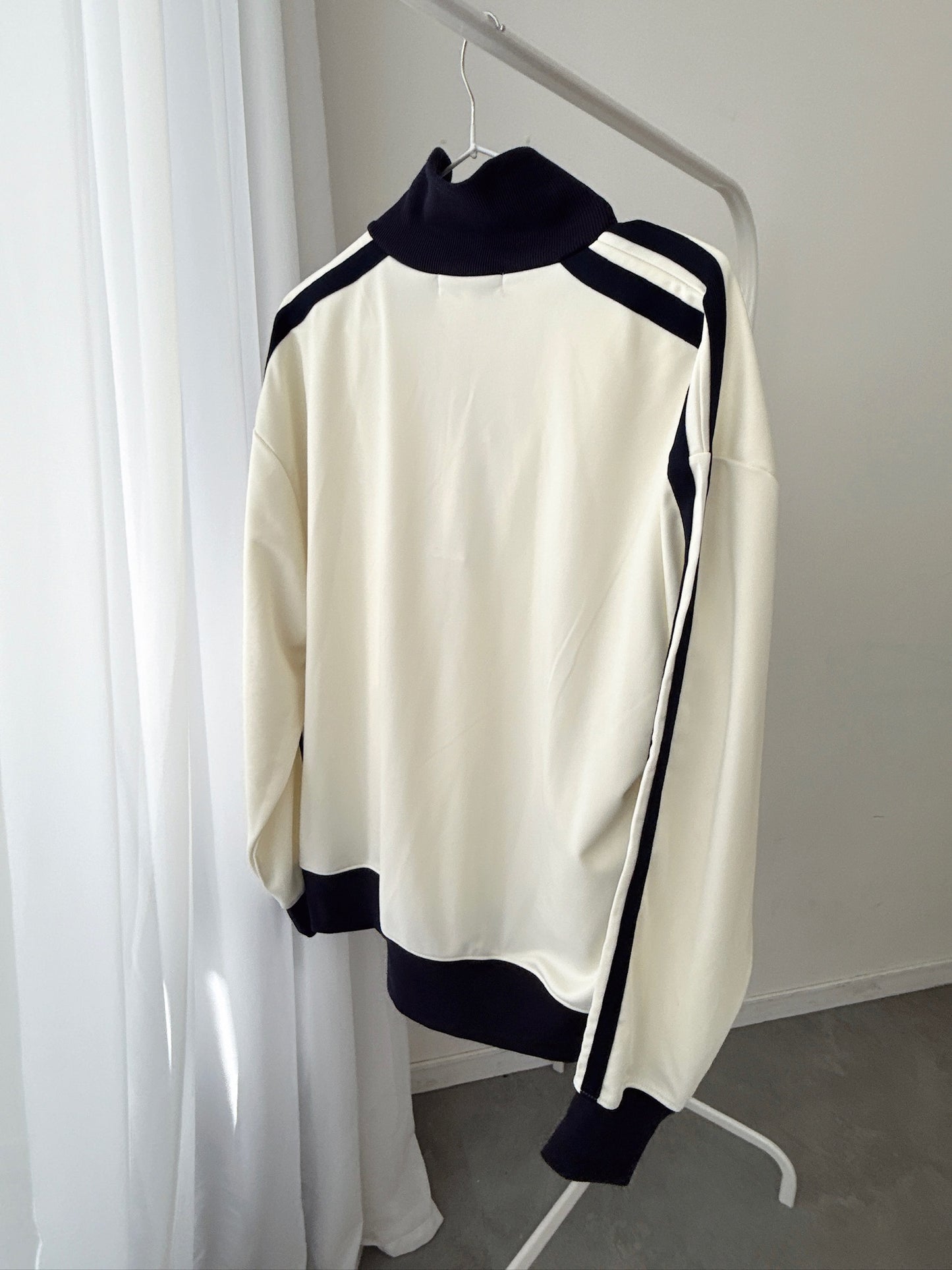 POLO Logo Two-Tone Zip-Up Jacket