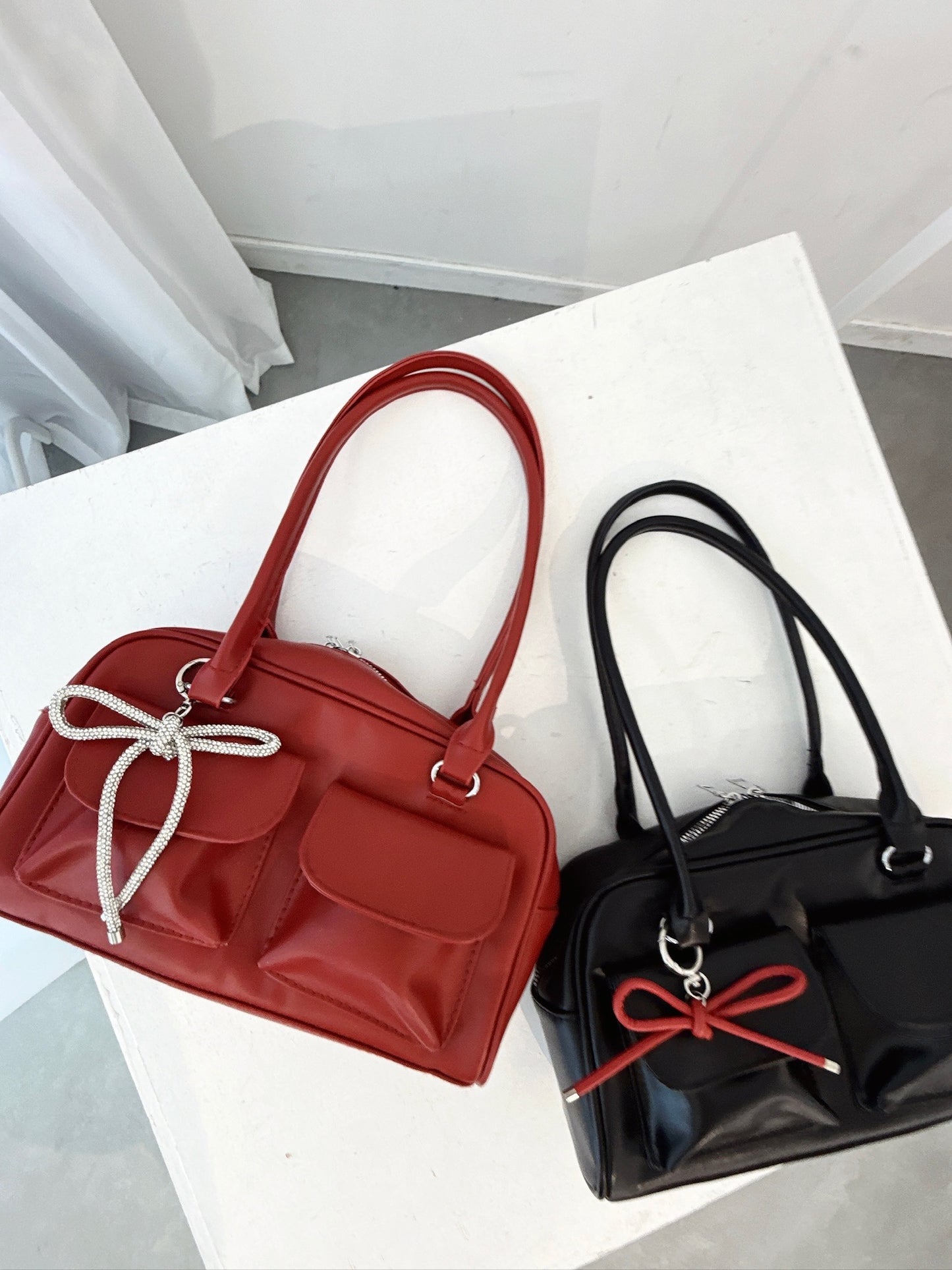 Double Pocket Shoulder Bag