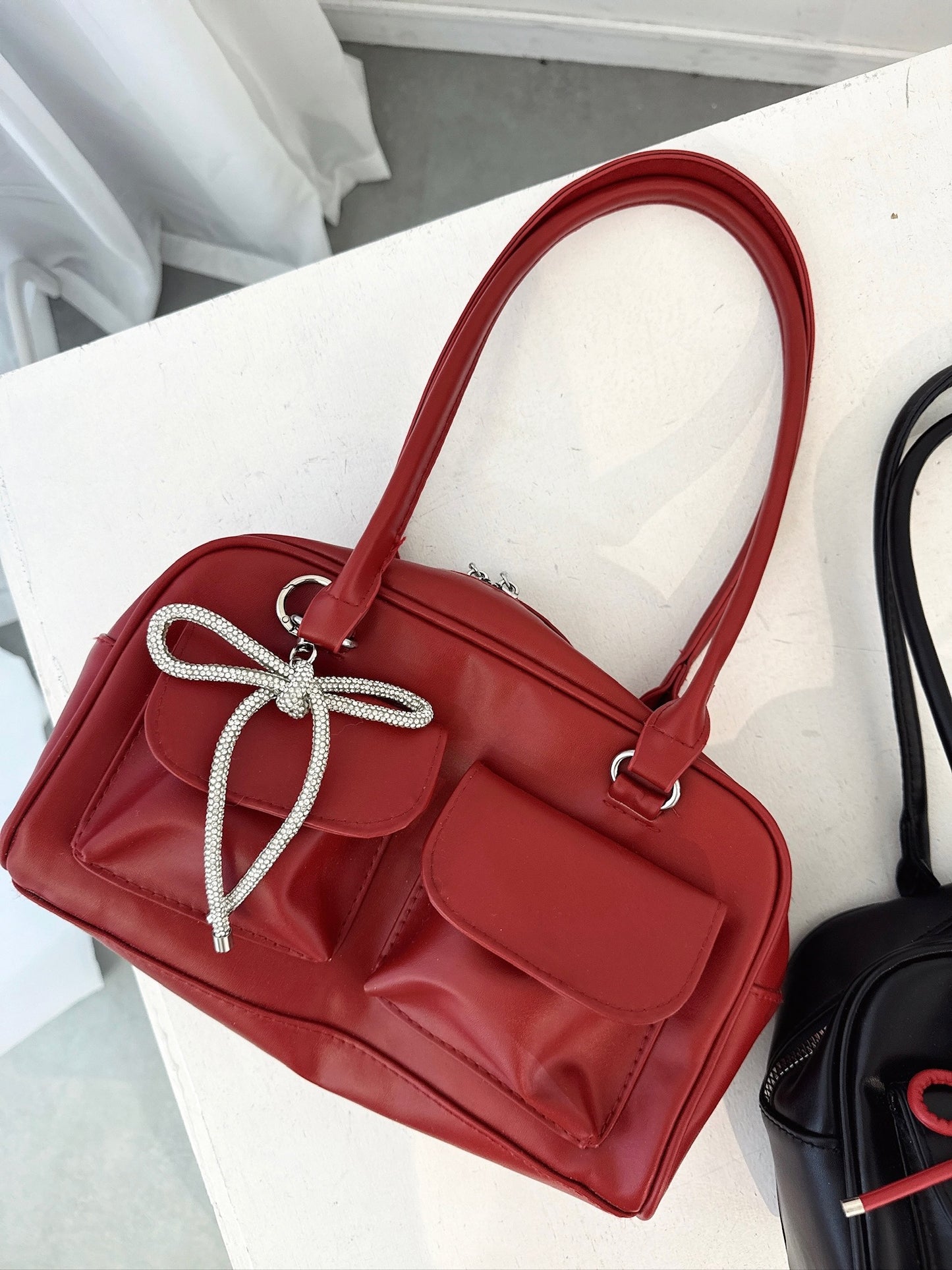 Double Pocket Shoulder Bag