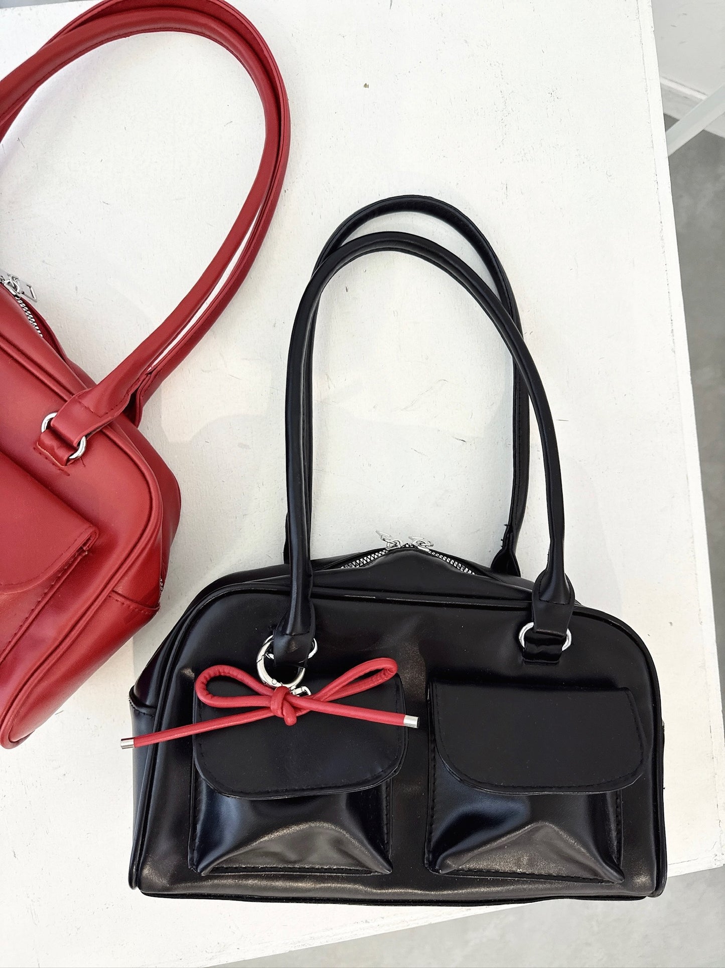 Double Pocket Shoulder Bag