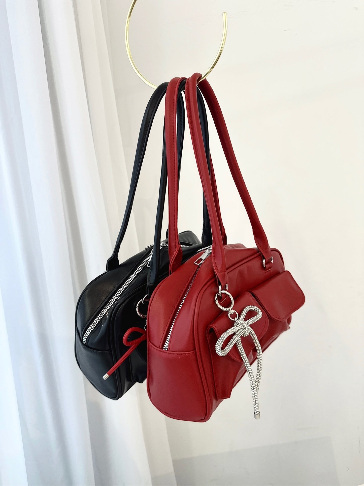 Double Pocket Shoulder Bag