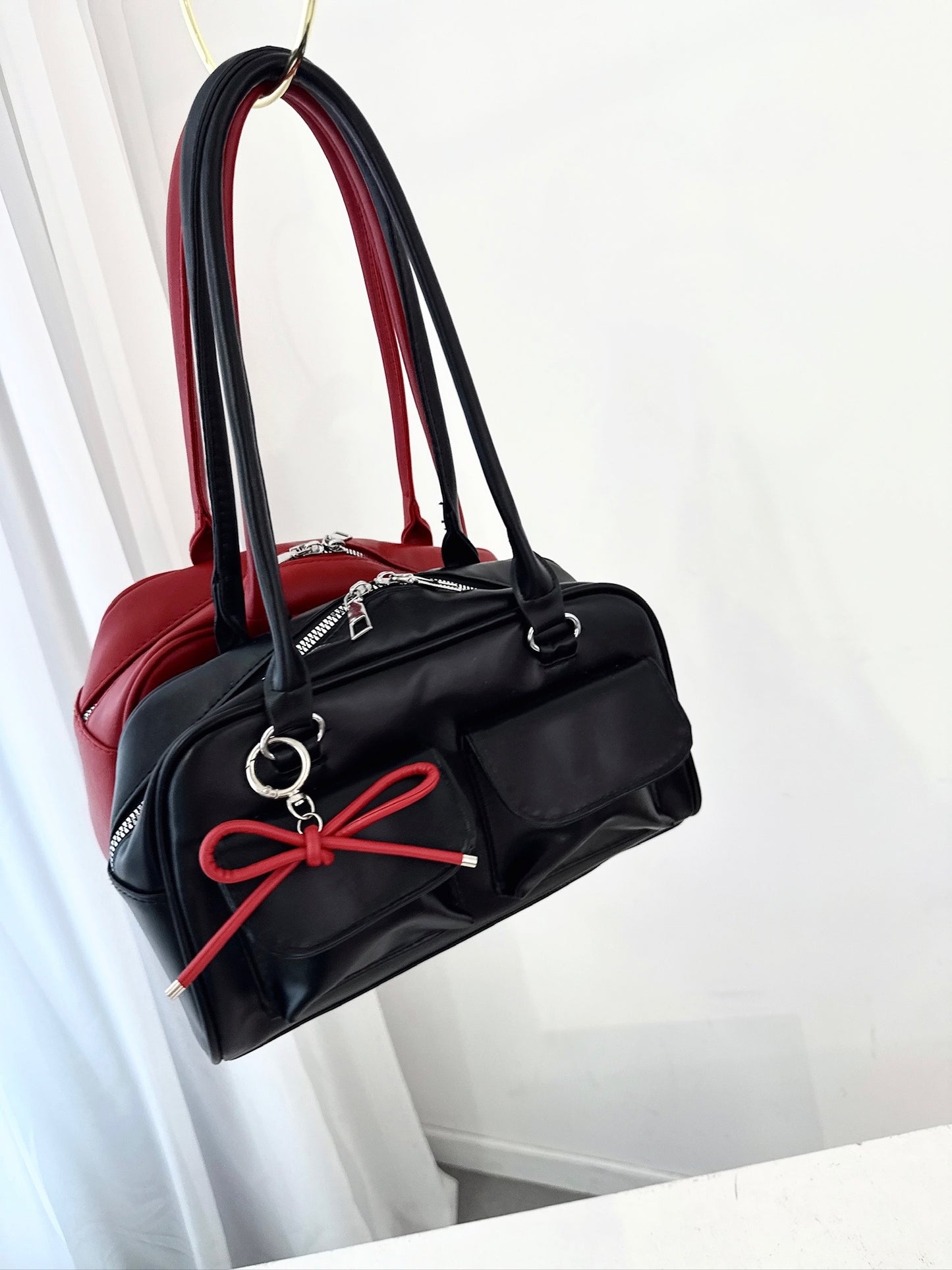 Double Pocket Shoulder Bag