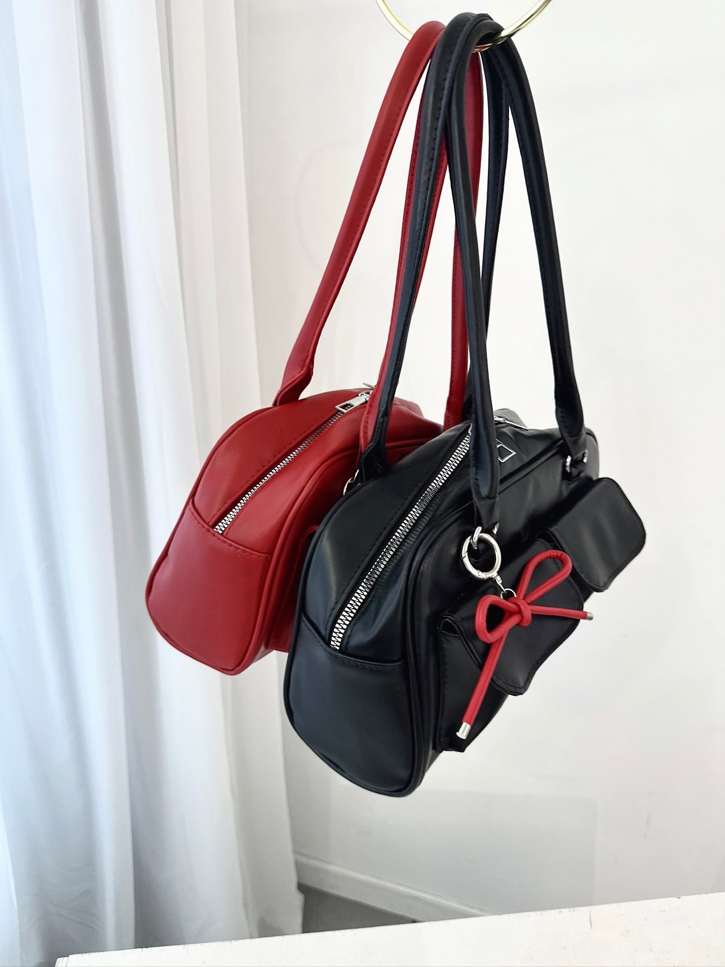 Double Pocket Shoulder Bag