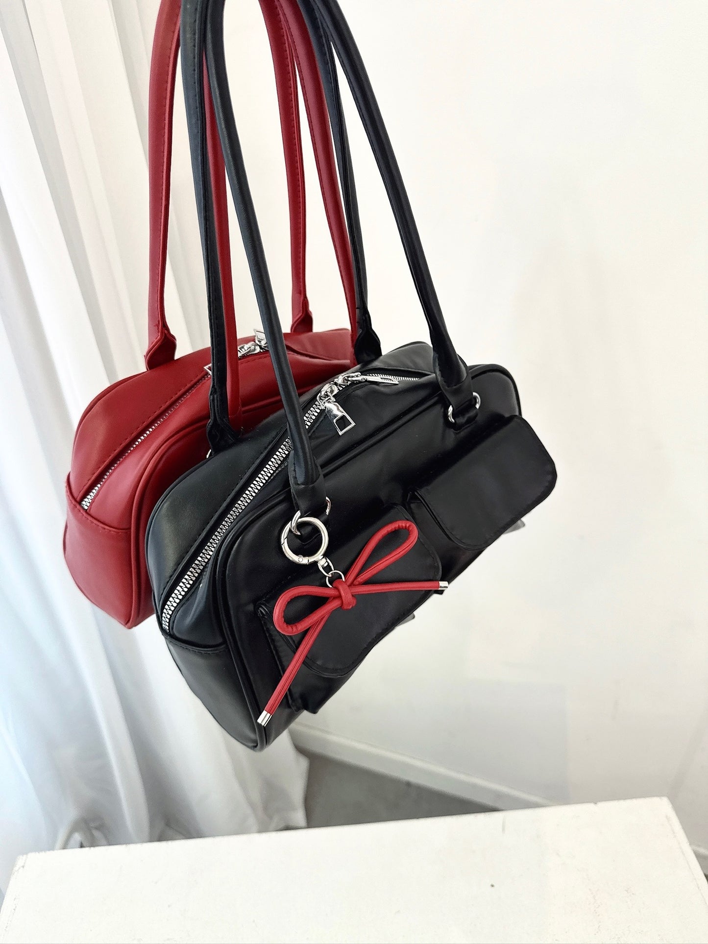 Double Pocket Shoulder Bag