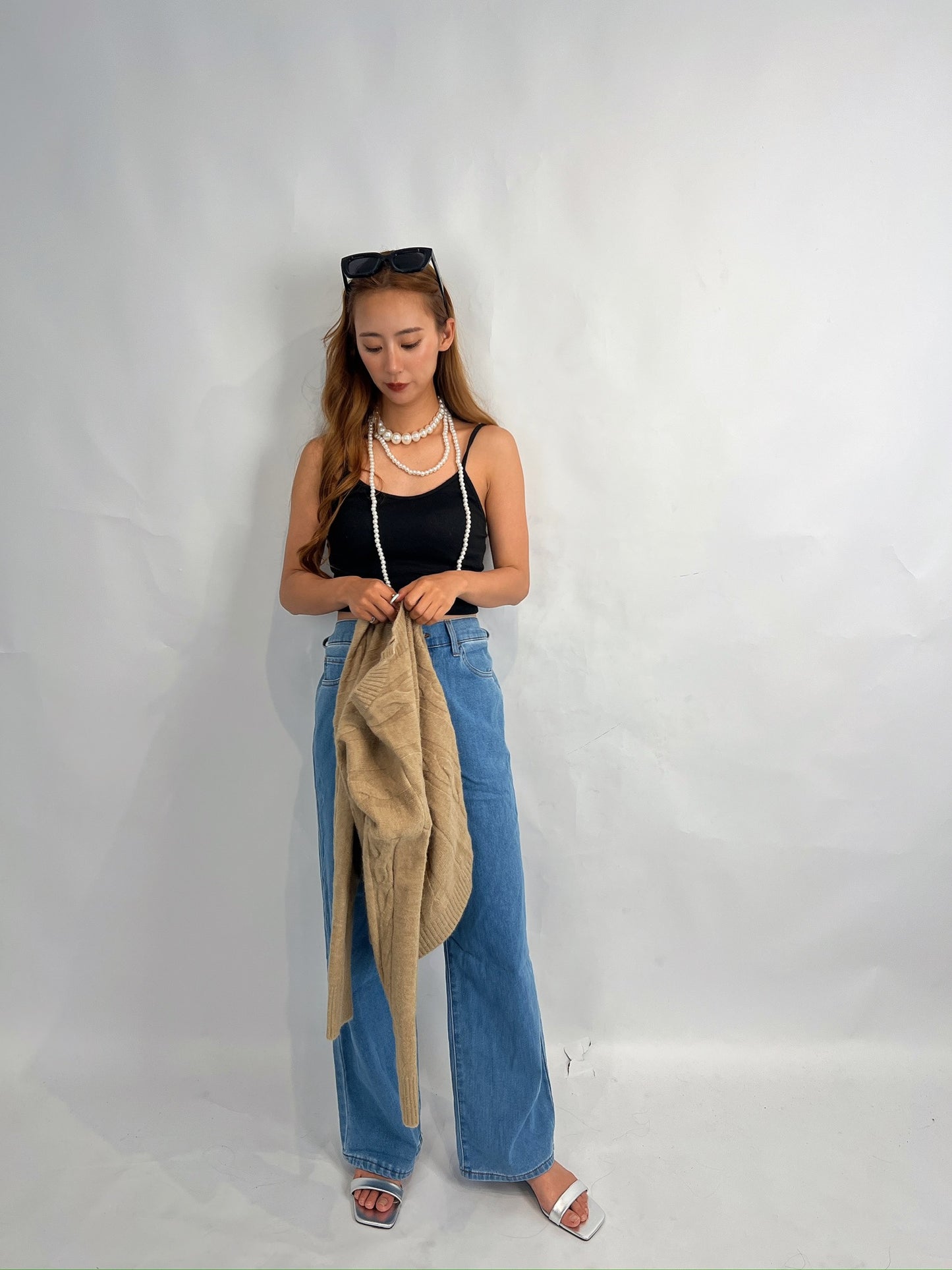 Beige Cable Knit Cardigan – Classic Paris Style