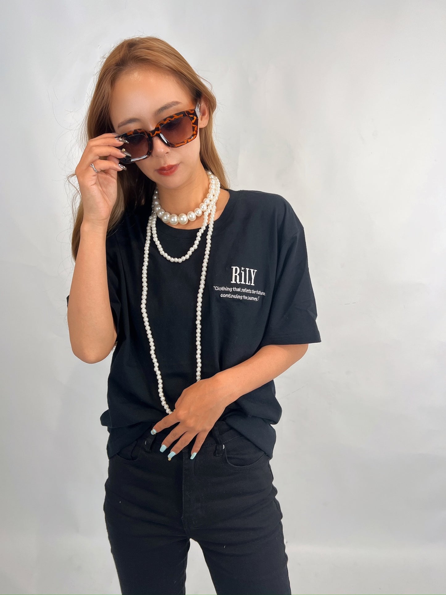 “RiLY” Embroidered Logo Tee – Original Short Sleeve Top