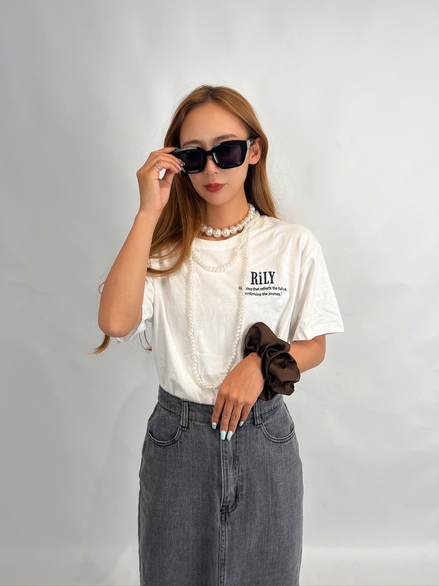“RiLY” Embroidered Logo Tee – Original Short Sleeve Top