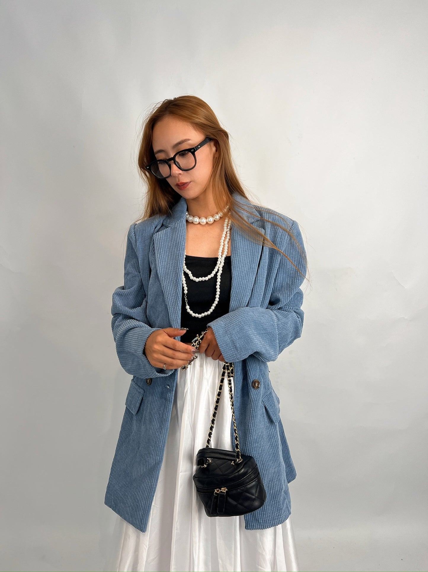 Blue Corduroy Blazer
