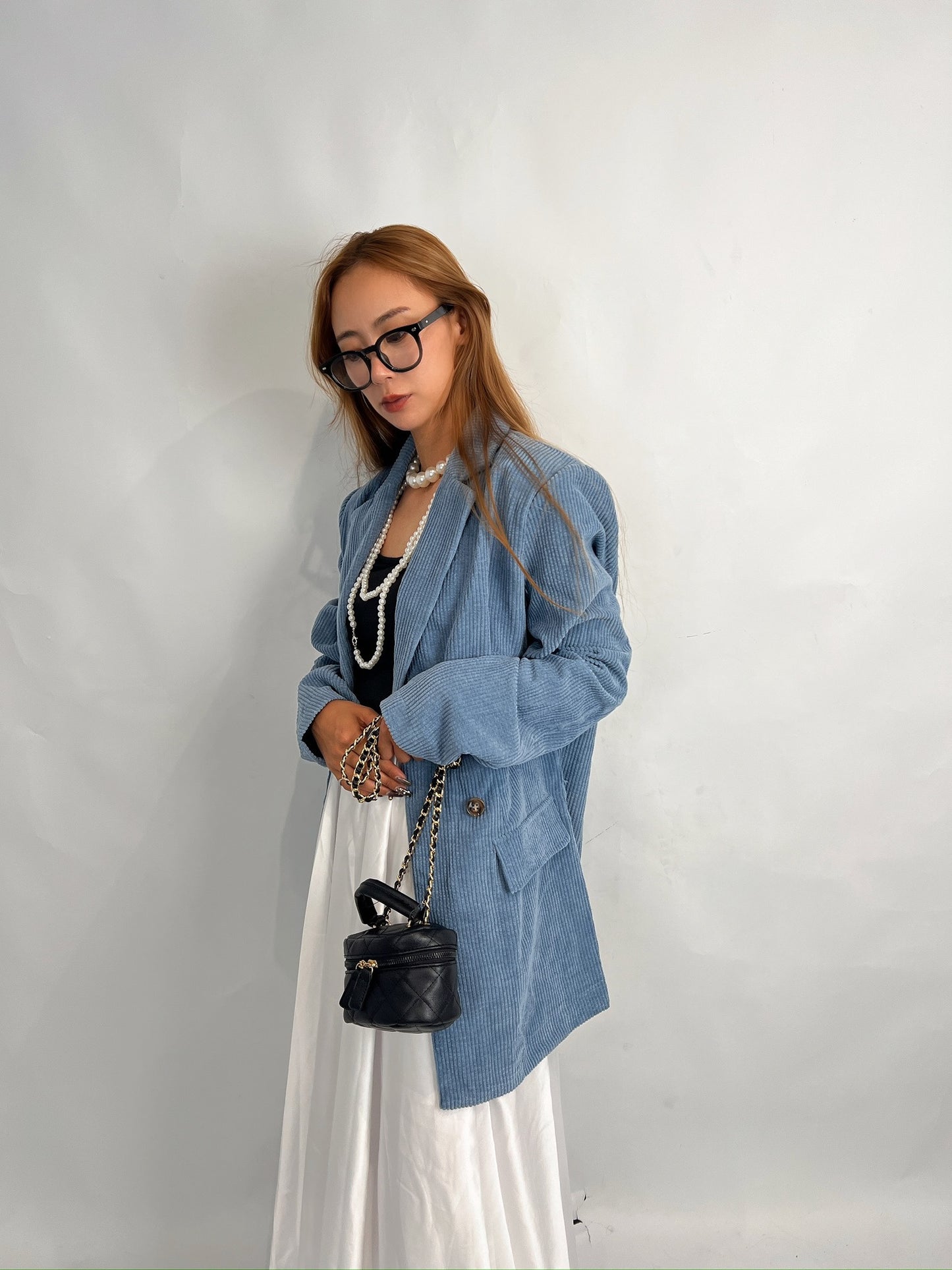 Blue Corduroy Blazer