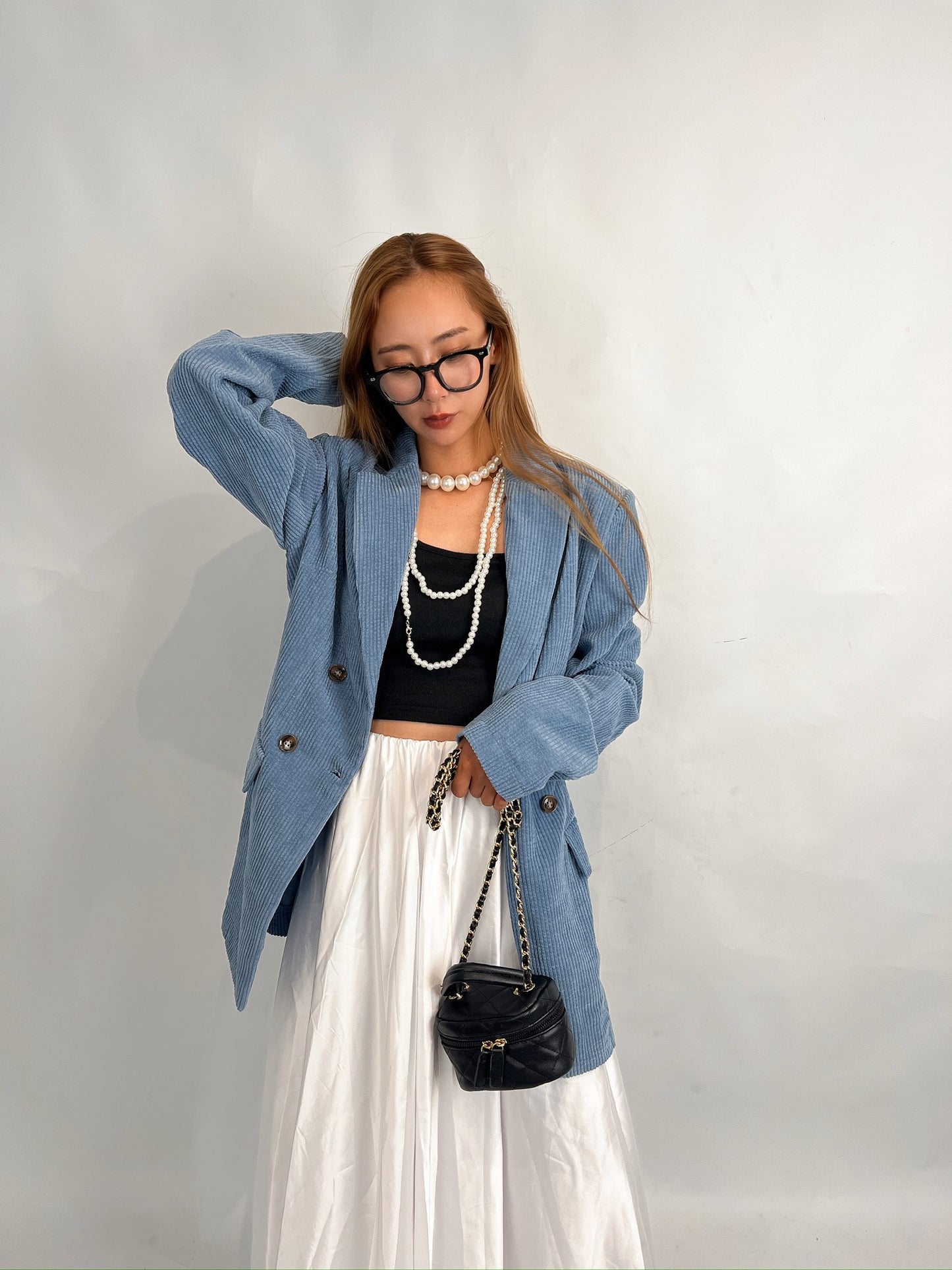 Blue Corduroy Blazer
