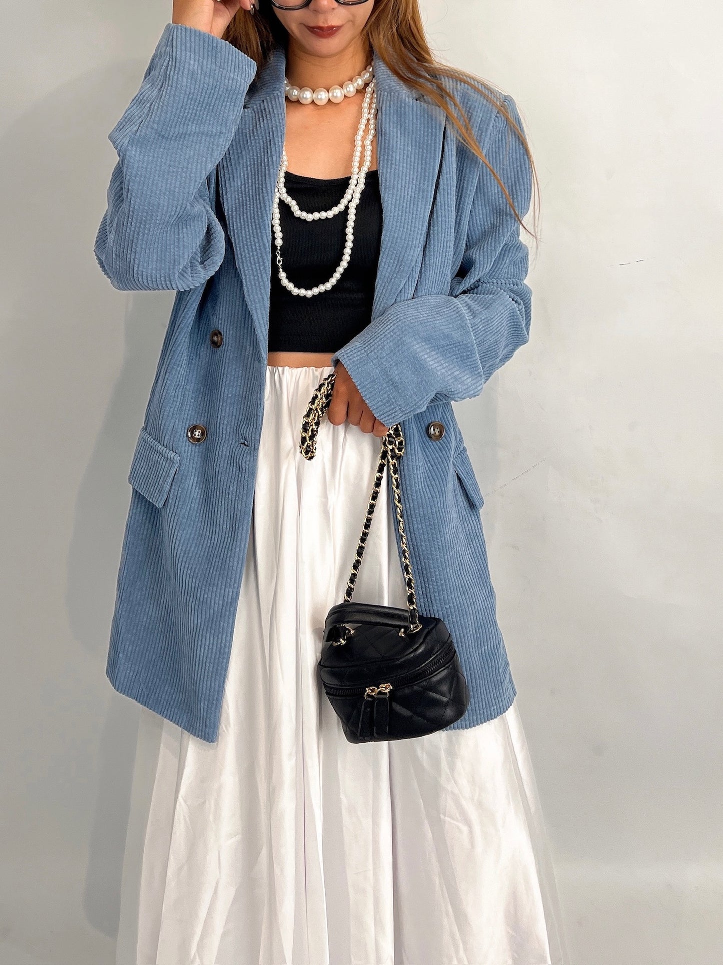 Blue Corduroy Blazer