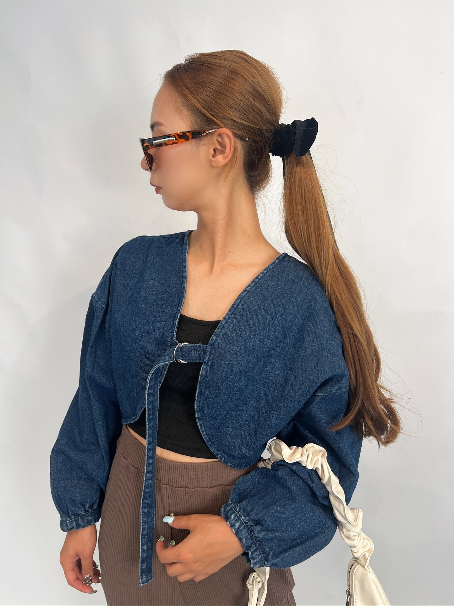 Denim Cropped Jacket