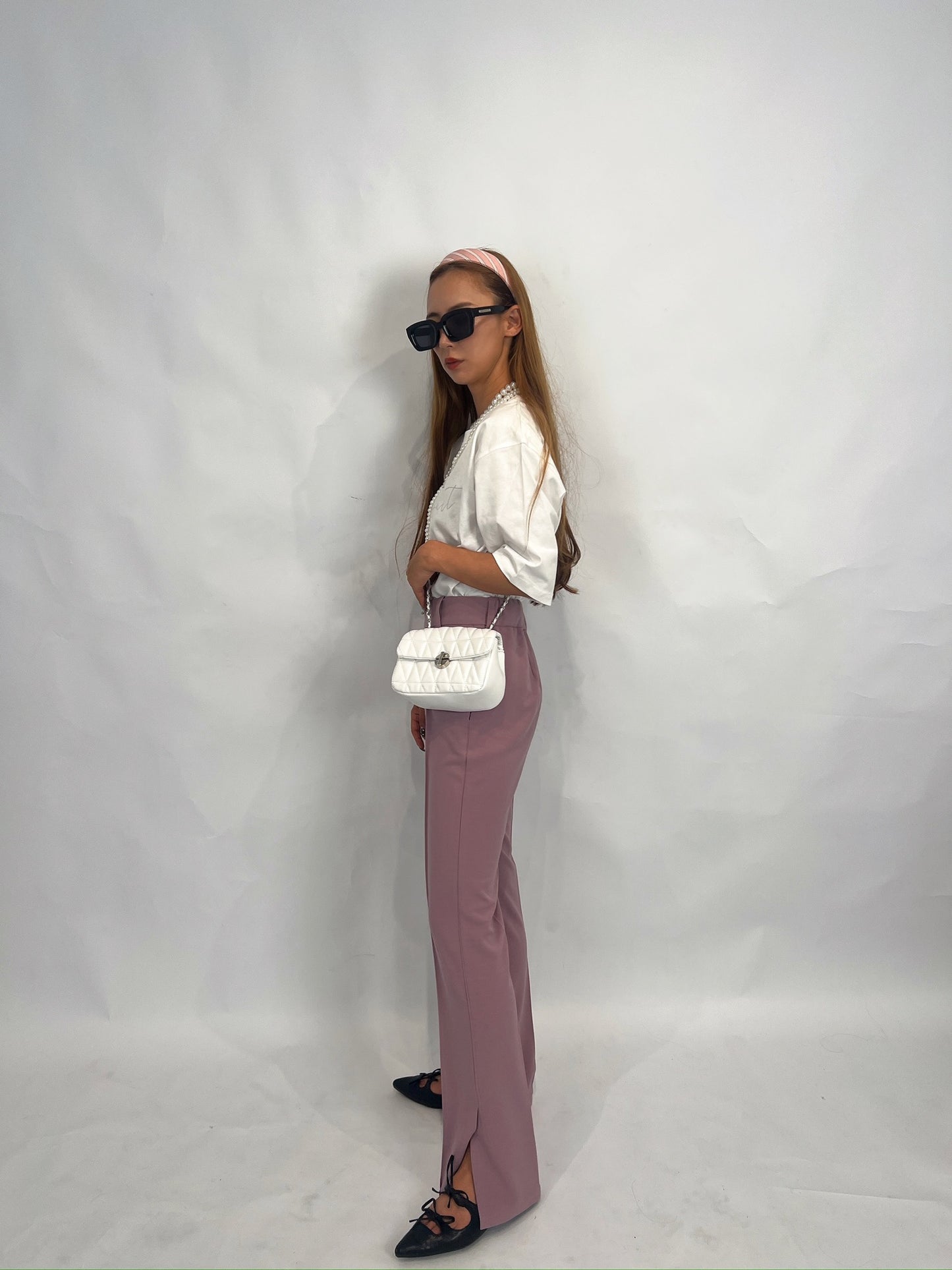 Dusty Pink Tailored Slacks