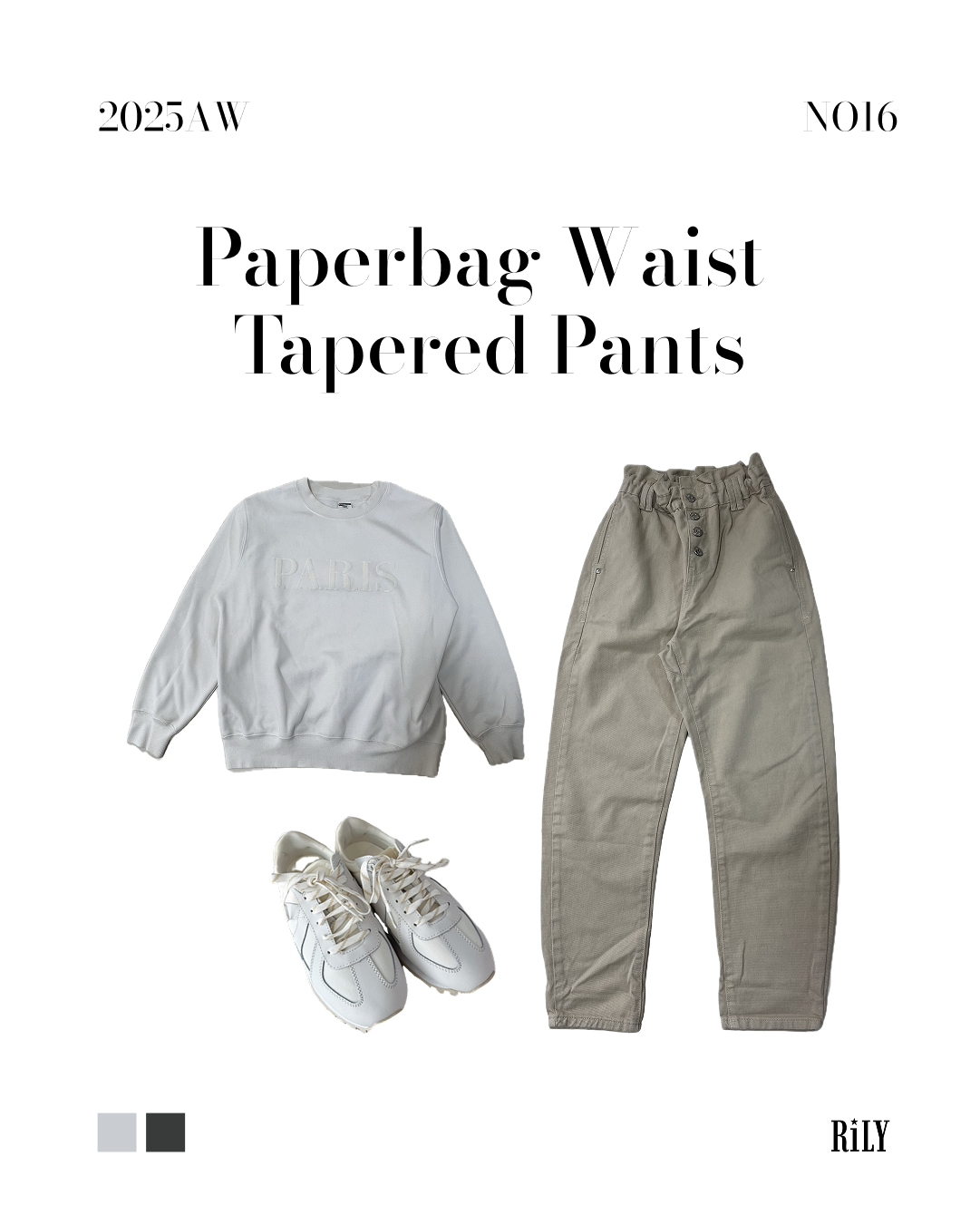 250129Paperbag Waist Tapered Pants