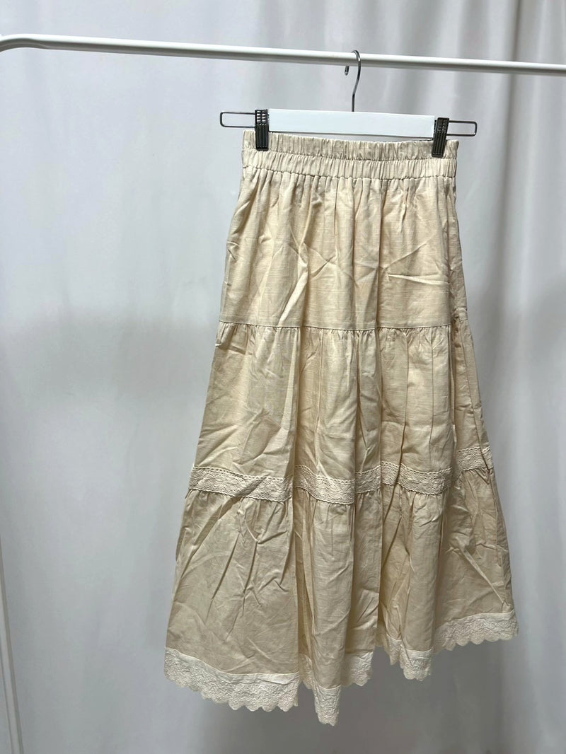 6-15コットンギャザースカート