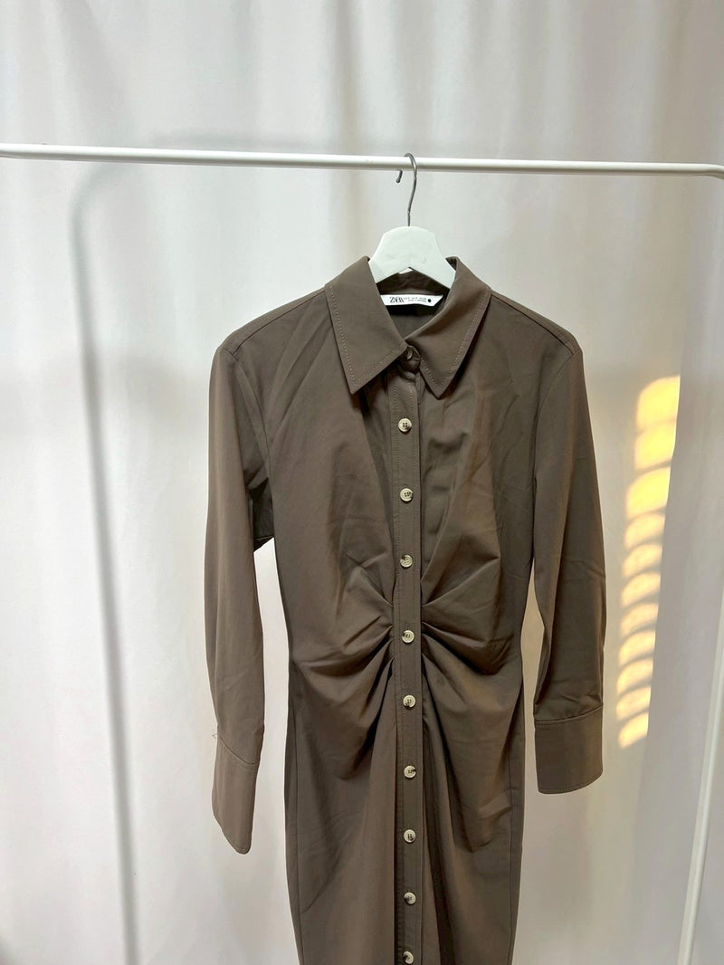 22-6シャツワンピース