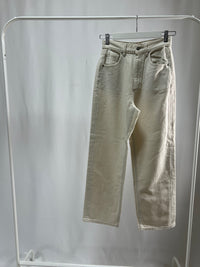 250124Ivory Straight Denim Pants