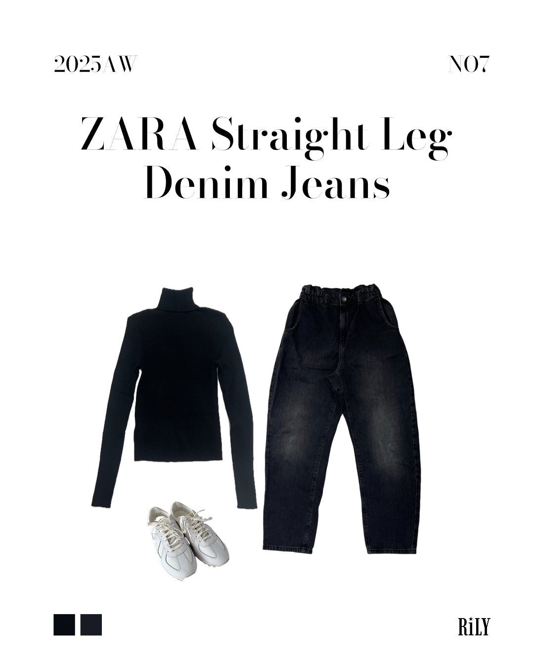 2501213ZARA Straight Leg Denim Jeans