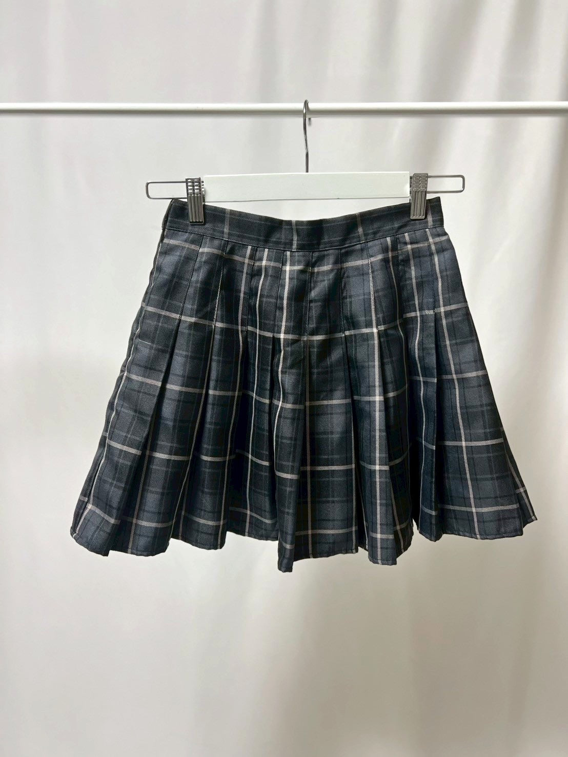 6-21チェックプリーツミニスカート