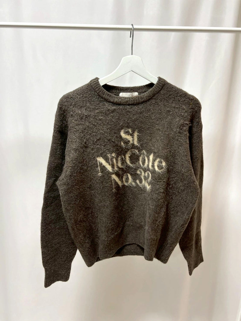 25-11ロゴニットトップス