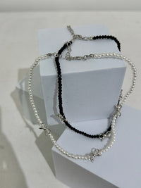 Ribbon Beaded Necklace