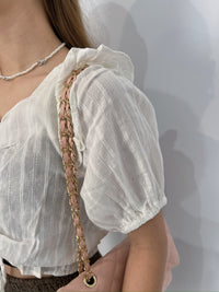 Ribbon Beaded Necklace