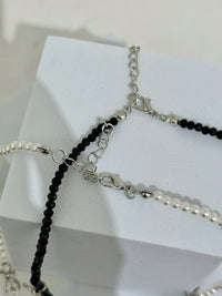 Ribbon Beaded Necklace