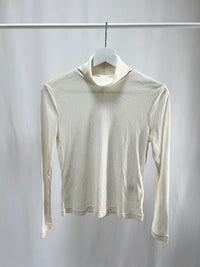 25031Ivory Essential Mock Neck