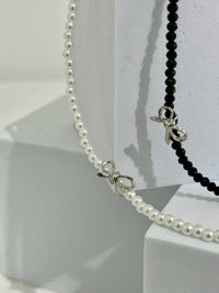 Ribbon Beaded Necklace