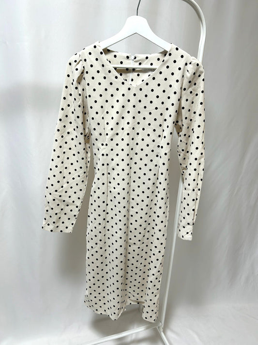 14-44ドットシャツワンピース