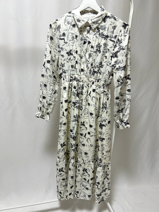 14-45 フラワーシャツワンピース