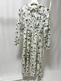 14-45 フラワーシャツワンピース