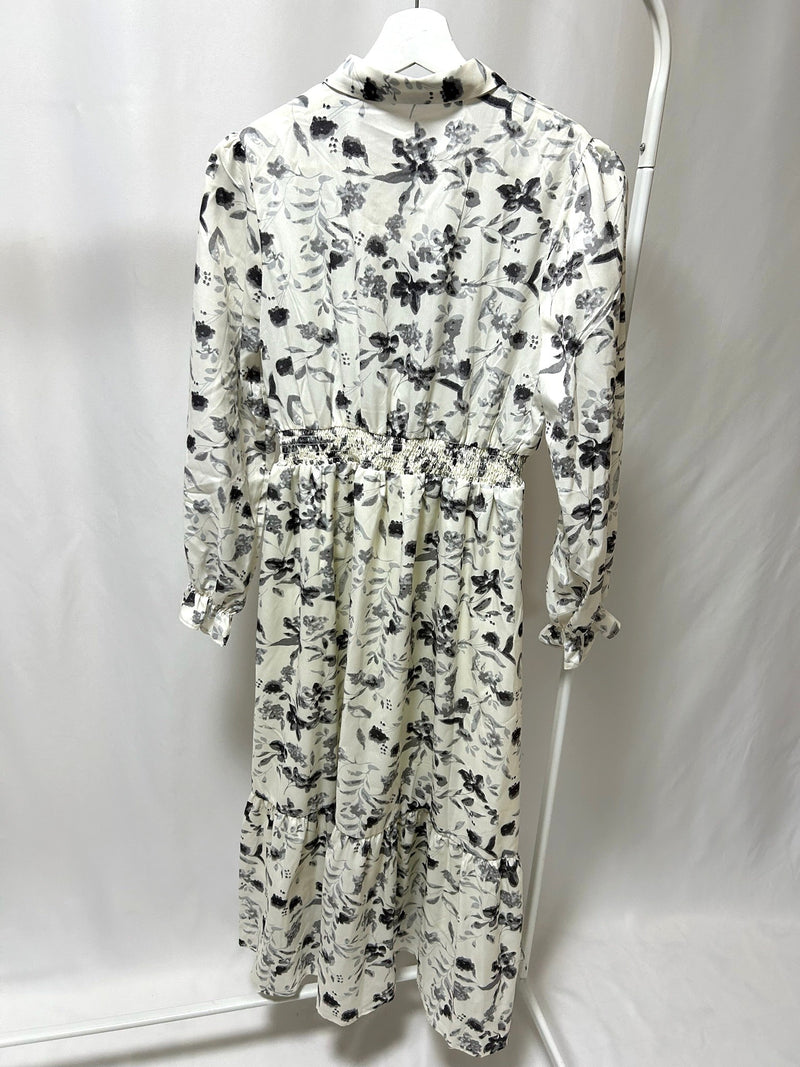 14-45 フラワーシャツワンピース