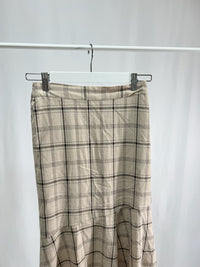 25000012Check Mermaid Skirt – Midi Length