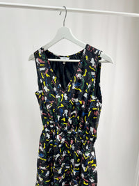 25008V-Neck Printed Dress